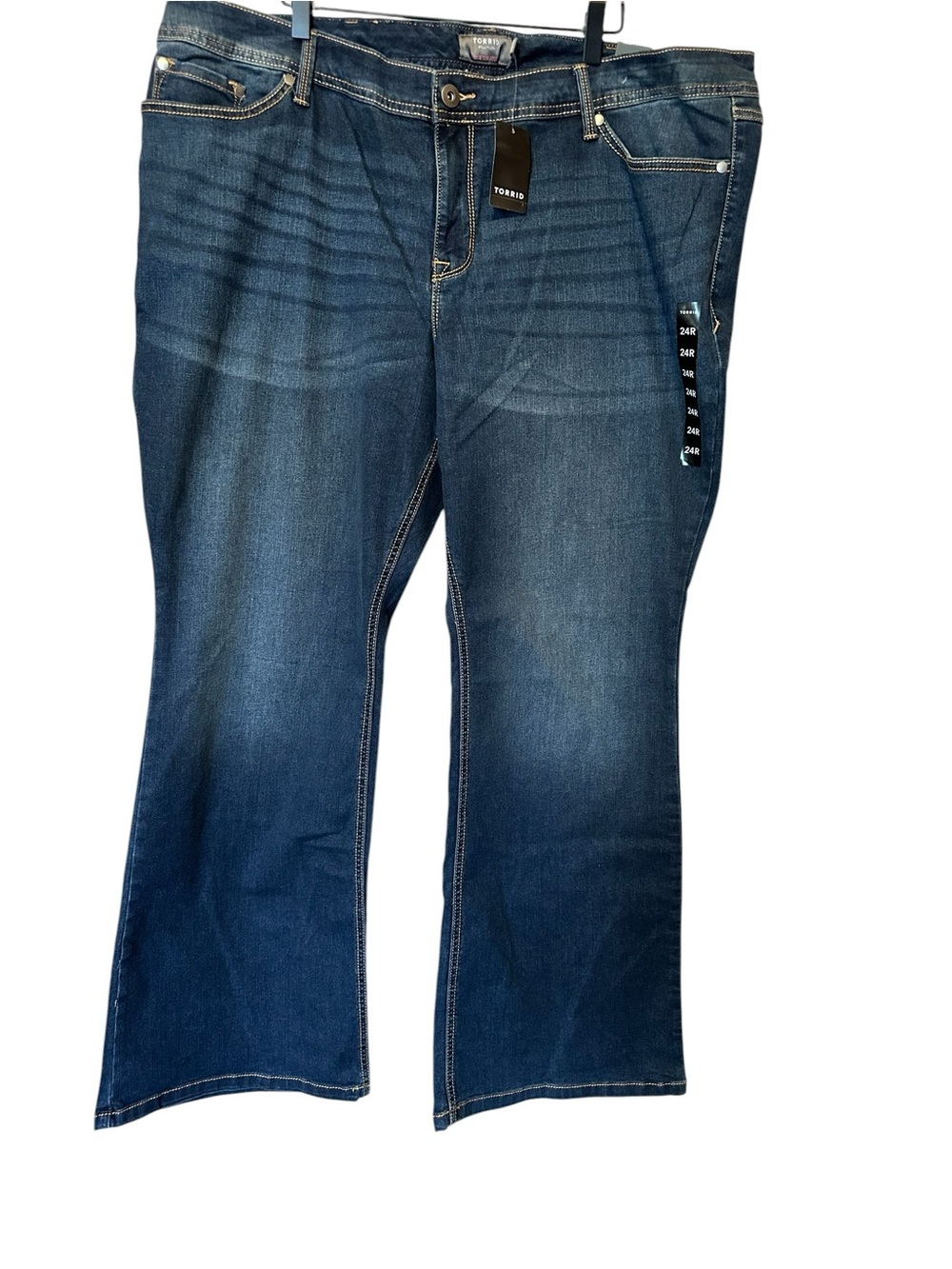 Torrid Luxe Slim Boot  Blue Stretch Bootcut Jeans 24R